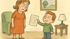 Vtip: Pepíček přinese vysvědčení… a maminka ztuhne