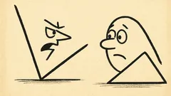 Vtip: Víte, co řekne ostrý úhel?