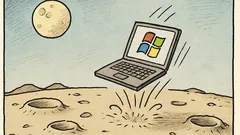 Vtip: Víte, co dělá Windows na Měsíci?