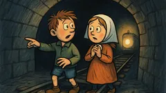 Vtip: Jeníček s Mařenkou v temném tunelu