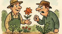 Vtip: Baví se spolu dva zahrádkáři…