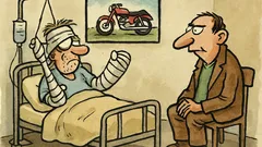 Vtip: Kámoš spadl z motorky…