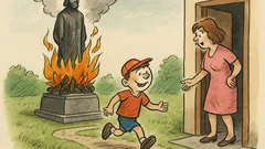 Vtip: Mami, můžu ven na Jana Husa?