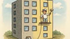 Vtip: Malíř má natřít dvanáctipatrový panelák