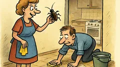 Vtip: Včera muž našel v kuchyni švába…