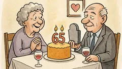 Vtip: Manželé slaví 65 let spolu