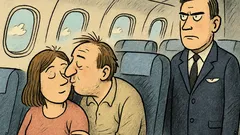 Vtip: Probudíte se a políbíte souseda v letadle