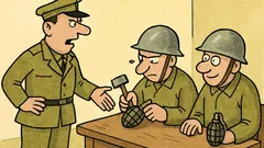 Vtip: Hoši, nemůžete do granátu řezat…