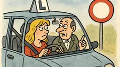 Vtip: Blondýnka v autoškole slyší „Objeď!“