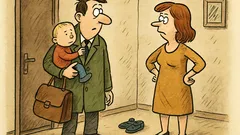 Vtip: Drahá, vyzvedl jsem dítě ze školky