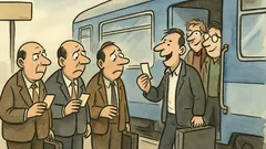 Vtip: Apple a Microsoft ve vlaku