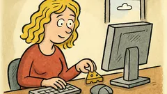 Vtip: Víte, proč blondýnka dává sýr k počítači?