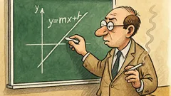 Vtip: Miluju matematické vtipy, ale u y=mx+b…