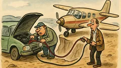 Vtip: Stačí delší startovací kabely a…