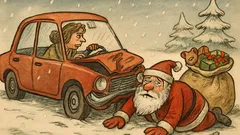 Vtip: Perfektní pár potká Santu o Vánocích