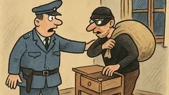 Vtip: Co říká policista, když chytí zloděje?