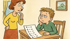 Vtip: Máma se ptá na písemku