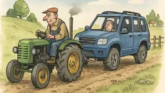 Vtip: Čím lepší terénní auto…