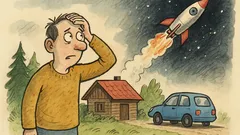 Vtip: Vystřelil jsem auto do vesmíru…