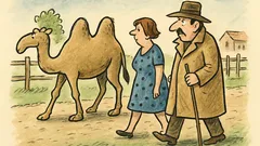 Vtip: Karle, v kabátu vypadáš jako velbloudí honák