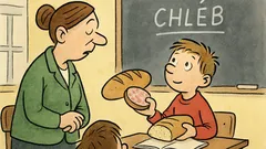 Vtip: Pepíčku, skloňuj slovo chléb…