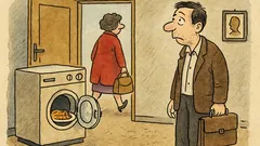 Vtip: Jídlo máš v pračce, jsem u psychiatra
