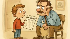 Vtip: Přijde Pepíček domů s vysvědčením