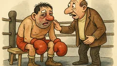 Vtip: Trenér utěšuje boxera po prohře