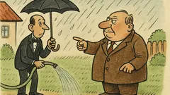 Vtip: Jeane, jdi zalít trávník…