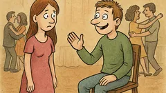 Vtip: Kluk na párty zve na tanec