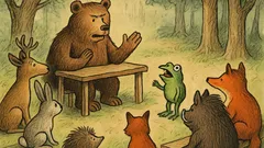 Vtip: Zvířátka mají sněm, medvěd začíná