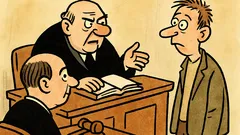 Vtip: Soudce čte obžalobu: „Jste idiot?“