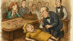 Vtip: Jedna paní hraje u rulety…