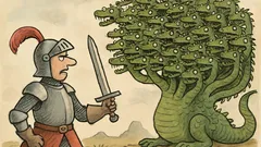 Vtip: Rytíř bojuje s dvouhlavým drakem…