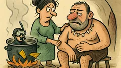 Vtip: Ustaraná manželka kanibala se ptá…