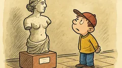 Vtip: Pepíček v muzeu kouká na torzo