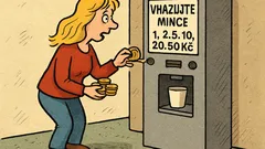 Vtip: Kolik hodí blondýna do automatu?