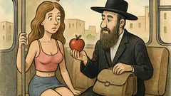 Vtip: Polonahá dívka v autobuse Jeruzalém