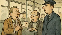 Vtip: Koktavý cestující se ptá průvodčího