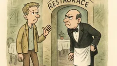 Vtip: Přijde pán do restaurace...