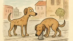 Vtip: Jdou dva psi po ulici…