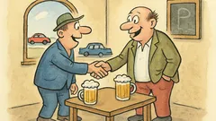 Vtip: Vyrazí Čech z bodu A do B…