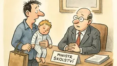 Vtip: Otázka na ministra školství—pyžamo stačí?