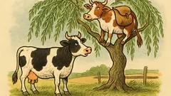 Vtip: Dvě krávy se baví na vrbě