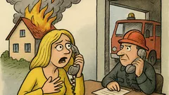 Vtip: Blondýna volá na hasiče: „Hoří!“