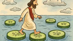 Vtip: Ježíš uměl chodit po vodě…