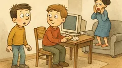 Vtip: Honzík u Pepy hledá myš