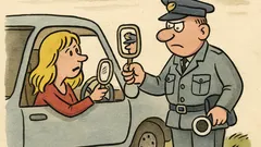 Vtip: Jede blondýnka autem, zastaví ji policajt