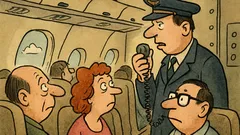 Vtip: Vážení cestující, počítač to řekne…