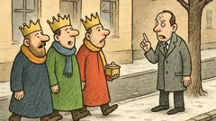 Vtip: Jdou po ulici tři králové…